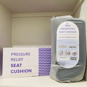 Ergonomic Pressure Relief Seat Cushion - Gray